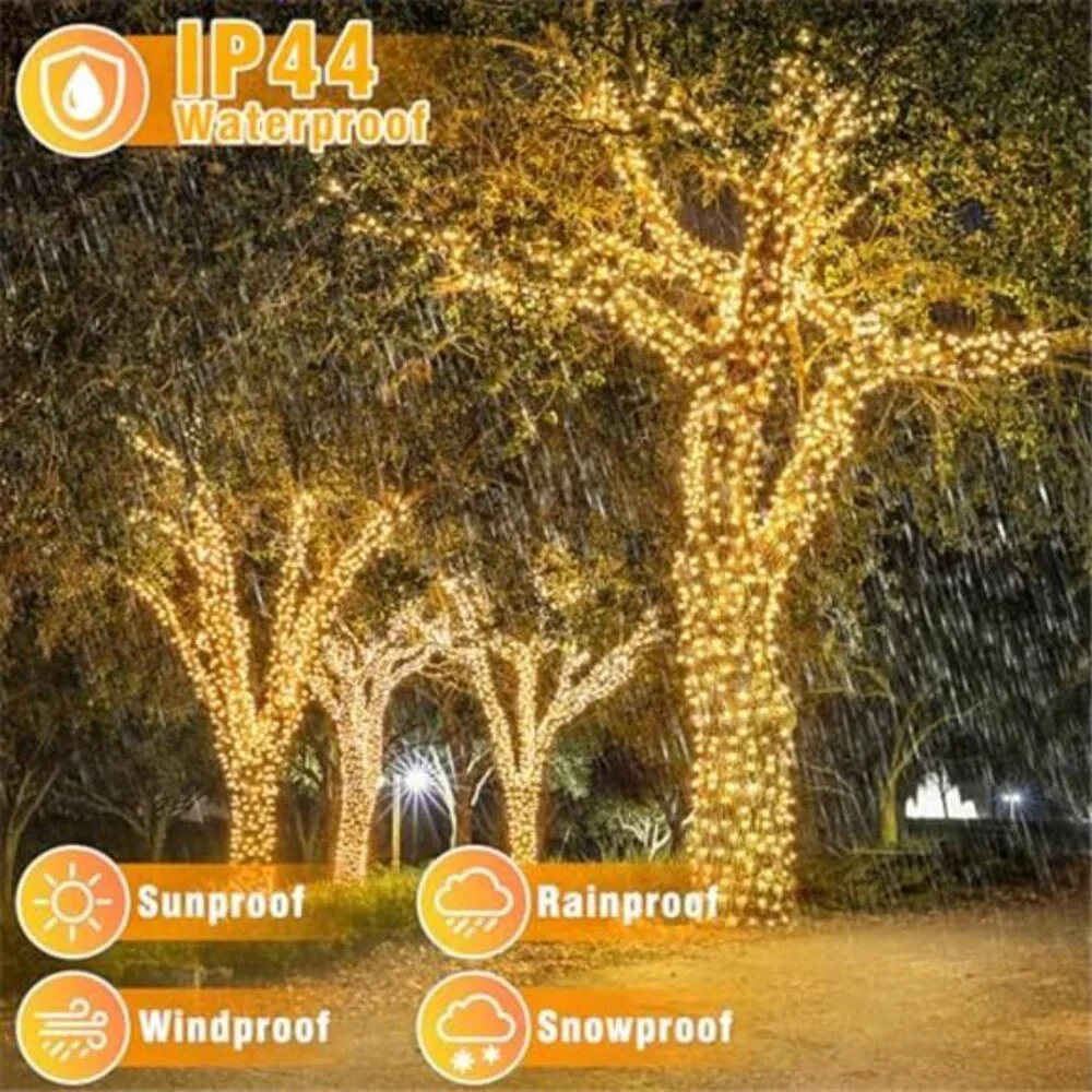 66FT 200 LED String Lights Outdoor Indoor Christmas Fairy Twinkle Warm White